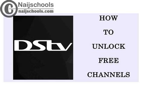 how to unlock dstv channels